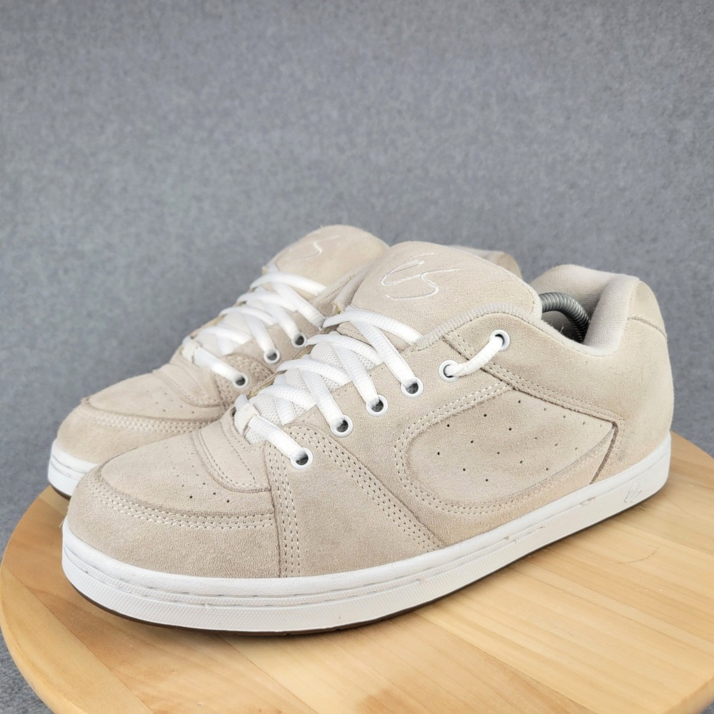 eS Accel OG Skate Shoes Mens 11 Tan Suede Padded Low Top Sneakers